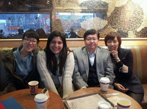 Encontro com colegas de sala e Professor Song Kwang Ho. 2012.