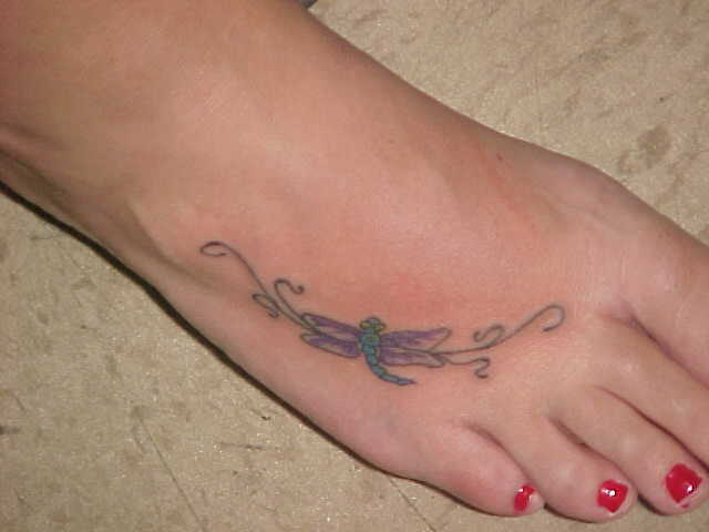 Feet Tattoo Designs For Girls