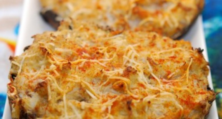 The Bestest Recipes Online: Crab Cake-Stuffed Portobello Mushrooms