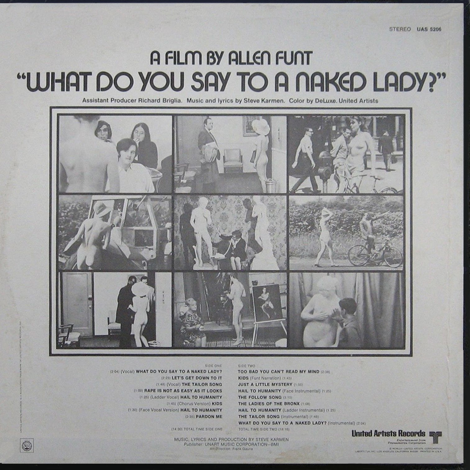 Steve Karmen - What Do You Say To A Naked Lady? (1970 