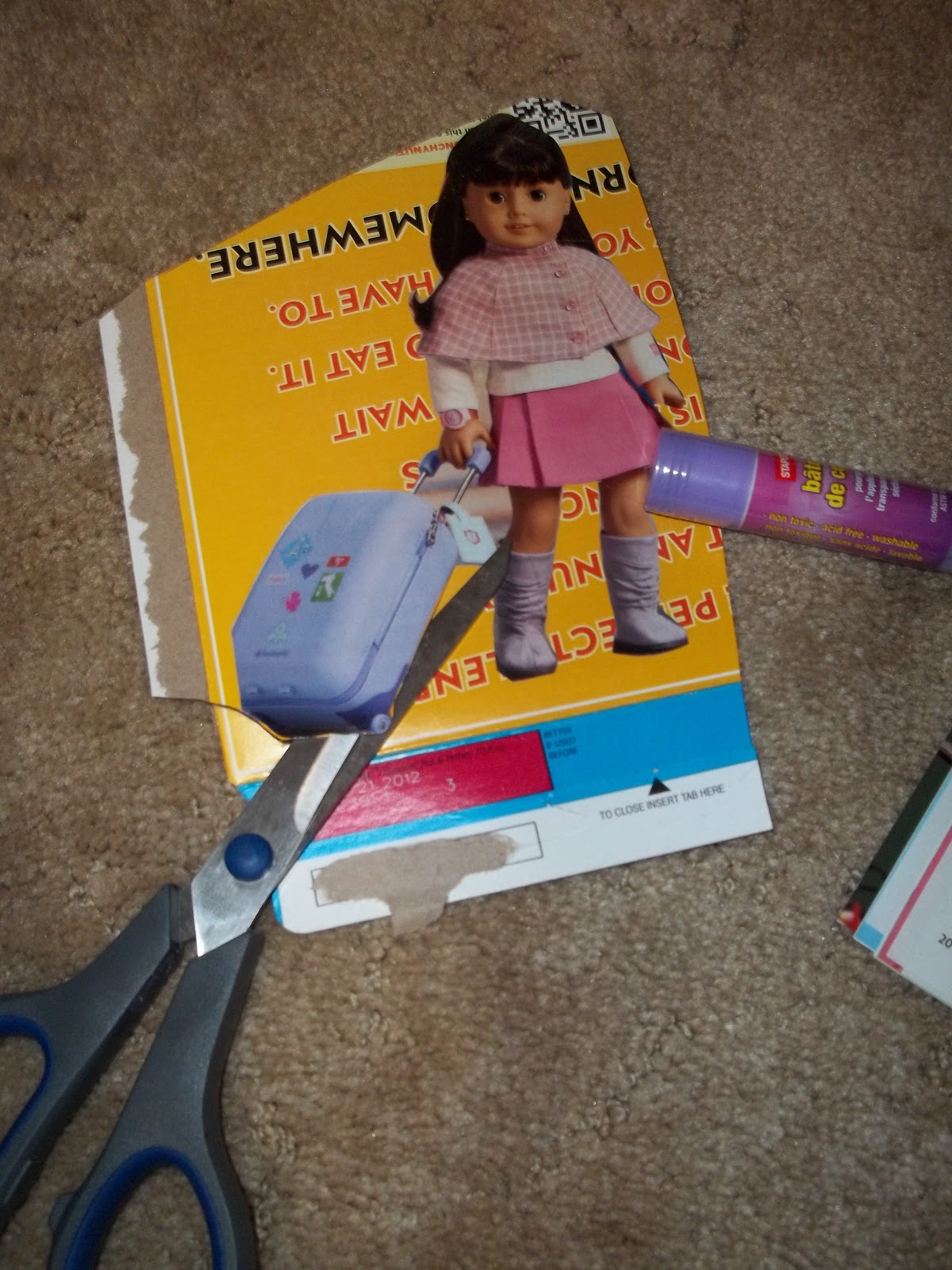 Heartfelt Balance Handmade Life American Girl Doll Stick Puppets Upcycle Project with Cereal