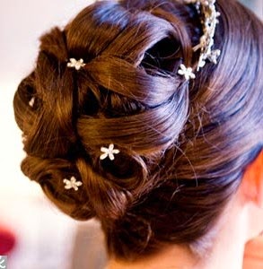 Latest Bun And Messy Bun Hair Styles For Young Brides From