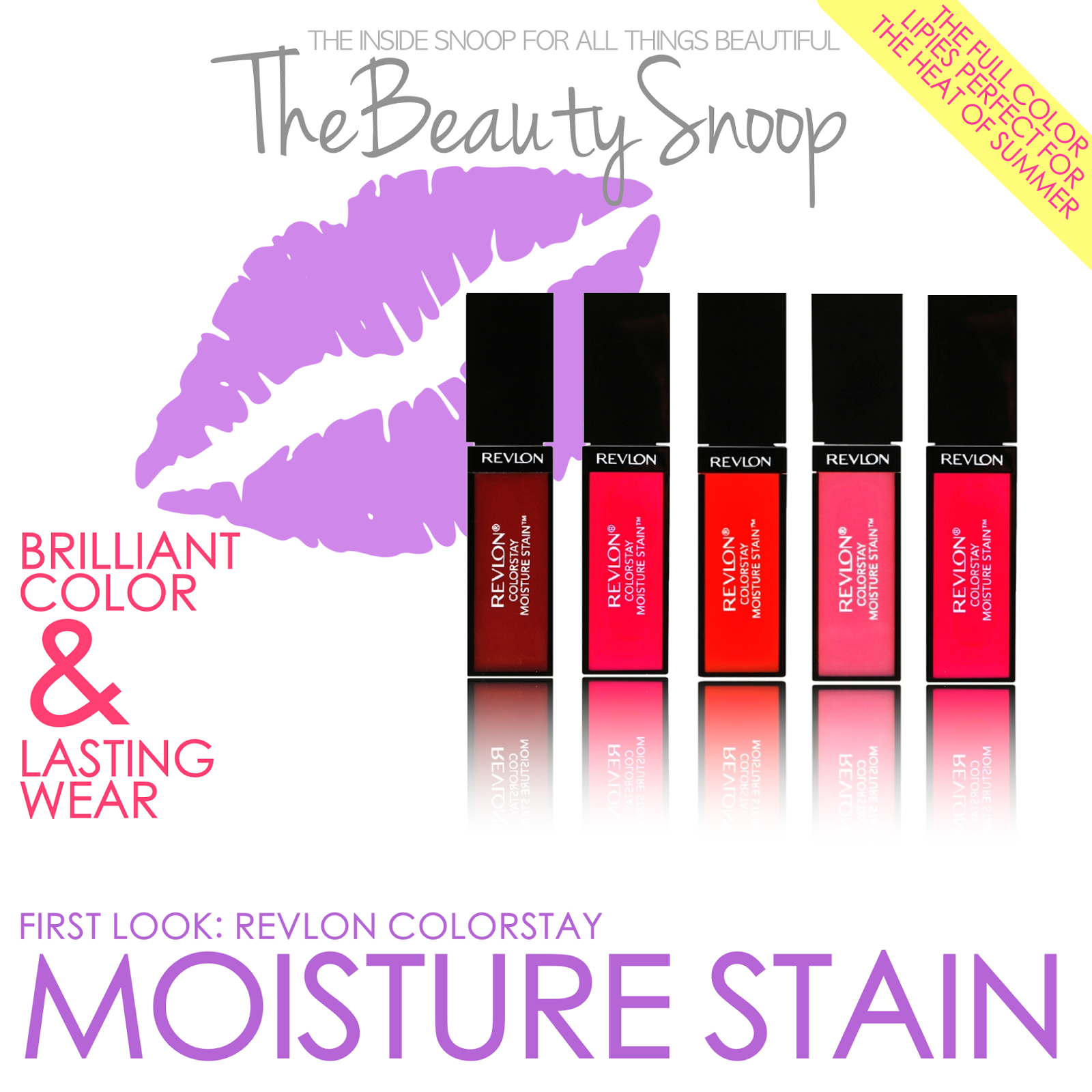 THE BEAUTY SNOOP FIRST LOOK REVLON COLORSTAY MOISTURE STAIN REVIEW