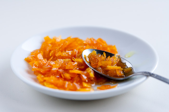 candied orange zest