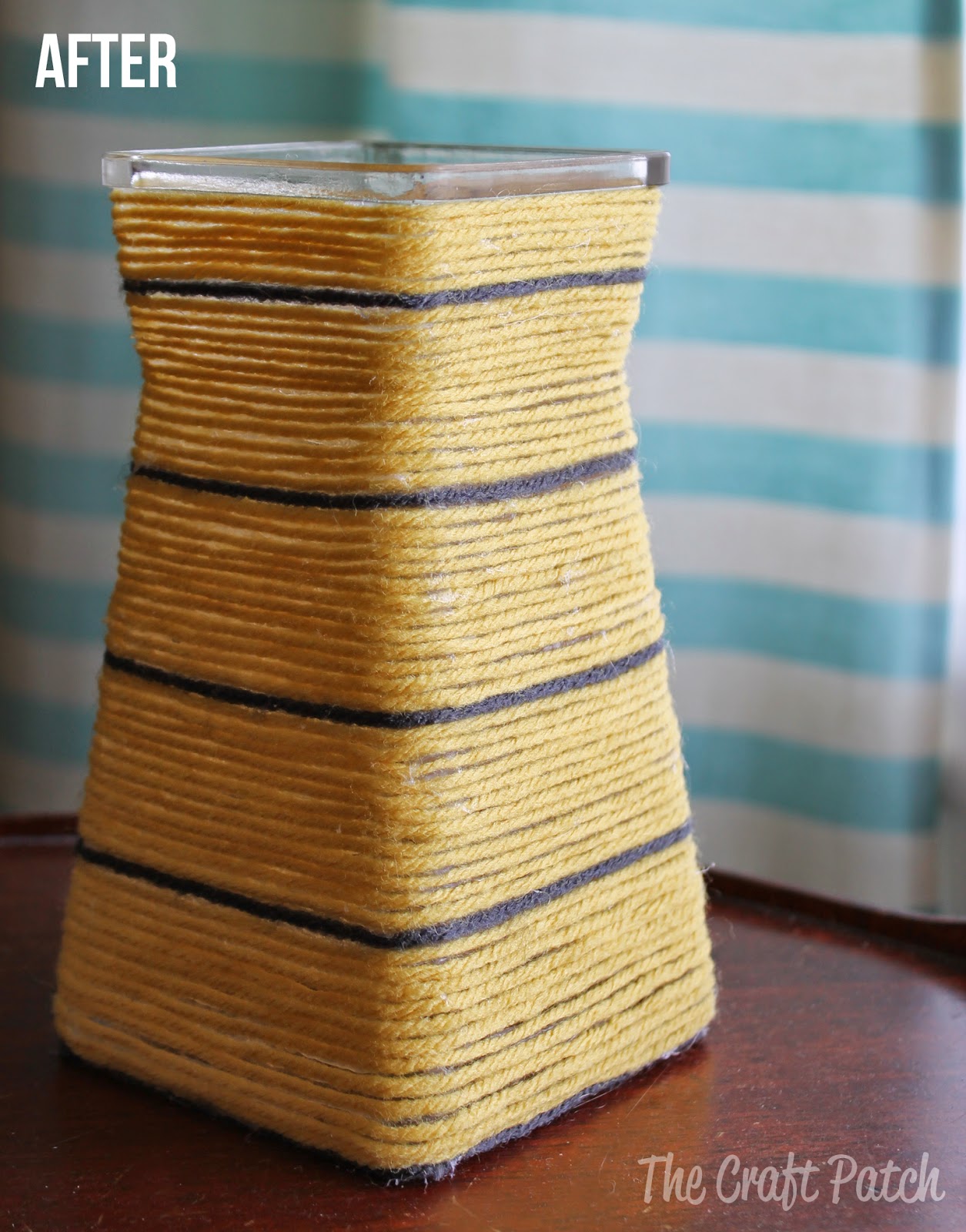 The Craft Patch YarnWrapped Vase Makeover