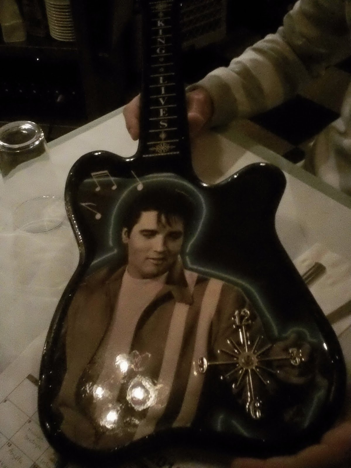 January 25 Elvis guitar clock The Great White Elephant Exchange of 2012™