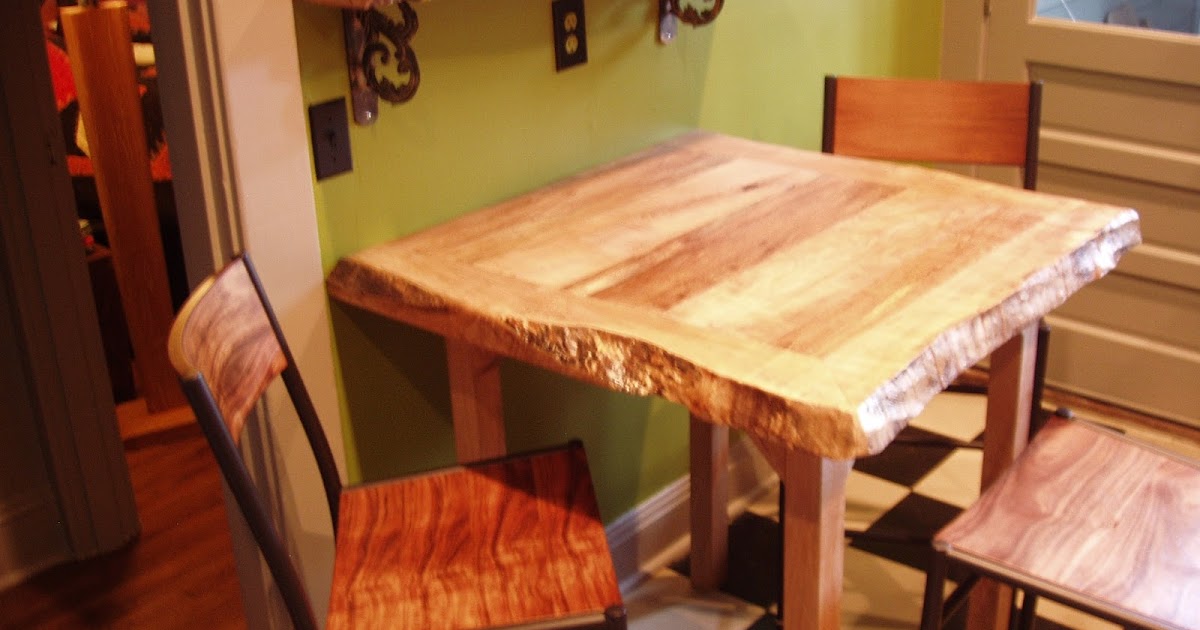 driftedge woodworking Custom Order Live Edge Kitchen Table and
