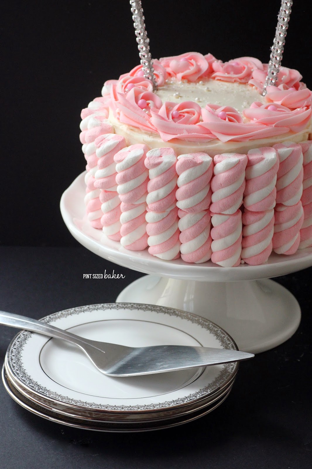 I think that this Lovable Ombre cake would look so cute at a Valentine's Day tea party! The pink layers inside would look so pretty for the party!