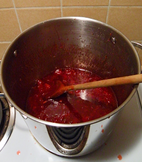 Jam in Pot that has Reached Gel Point