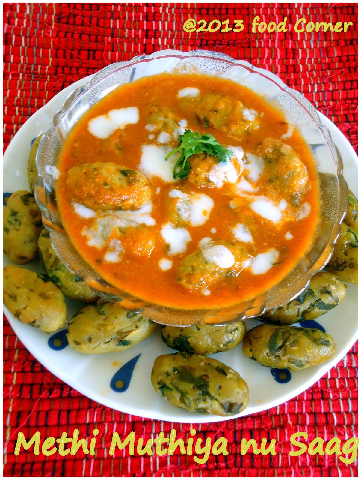 Methi Muthiya Recipe Methi Na Muthiya In Tangy Gravy Kiran's Food