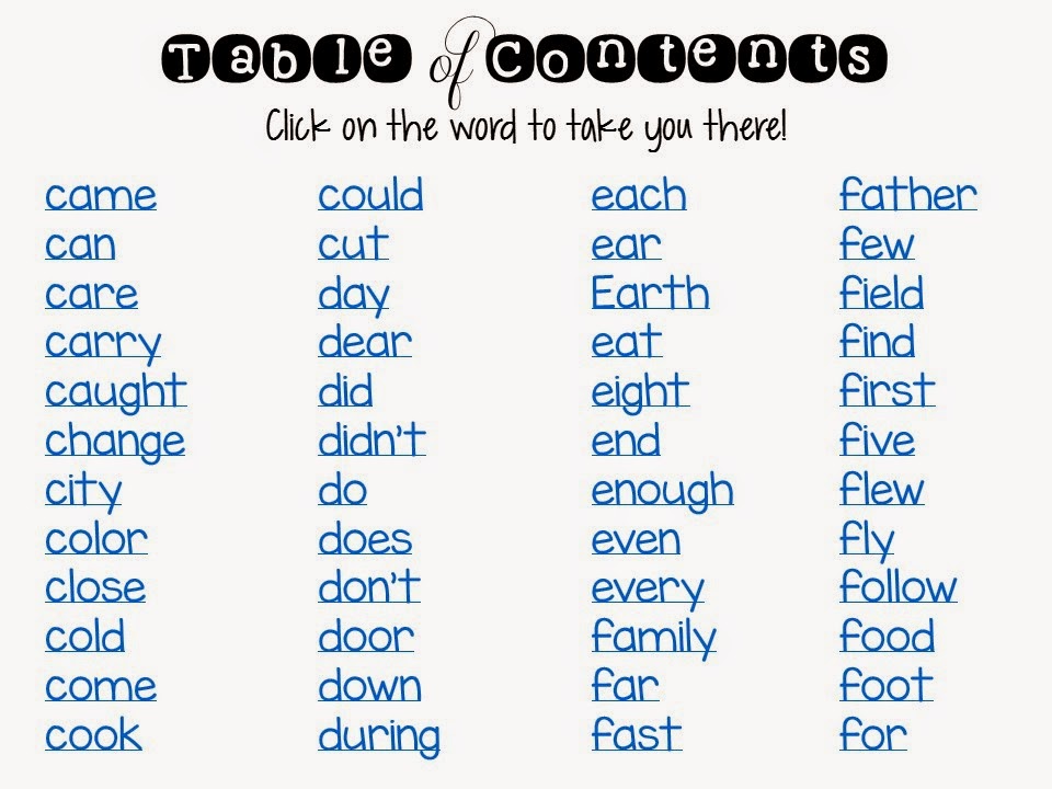 Miss Giraffe's Class: Secret Sight Words