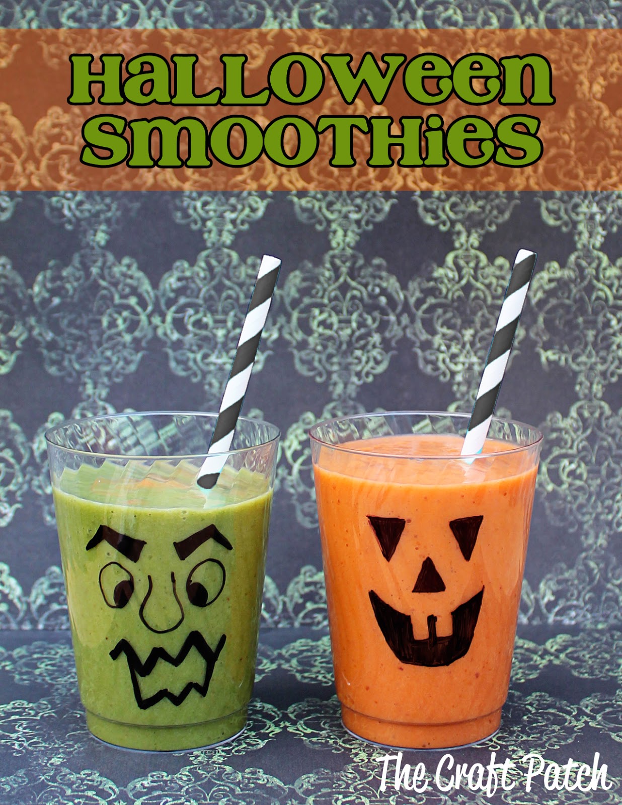 Halloween Smoothies - thecraftpatchblog.com