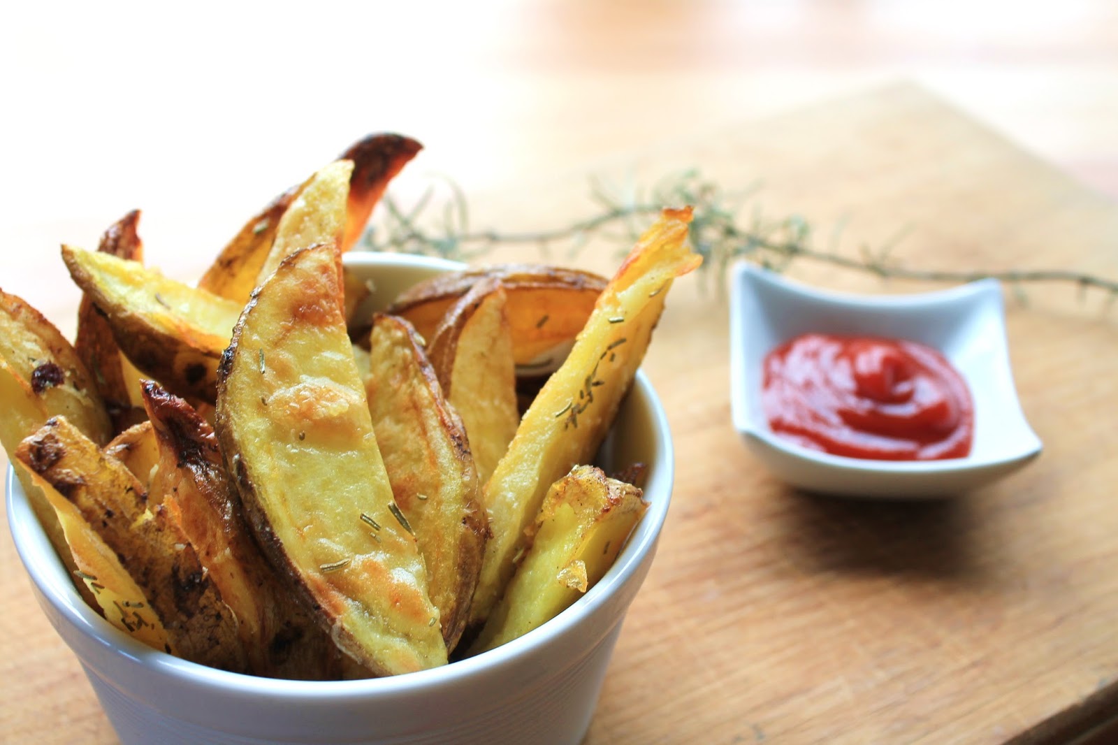 The Cottage Diaries Crunchy rosemary and parmesan fries