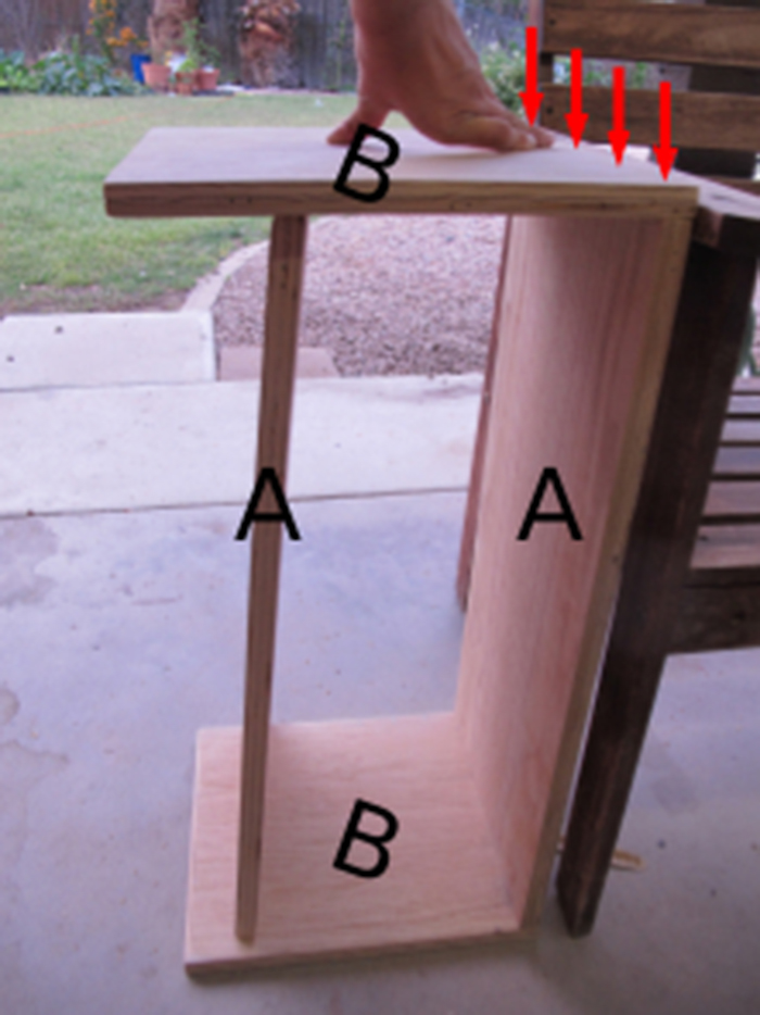 DIY plywood bar stool