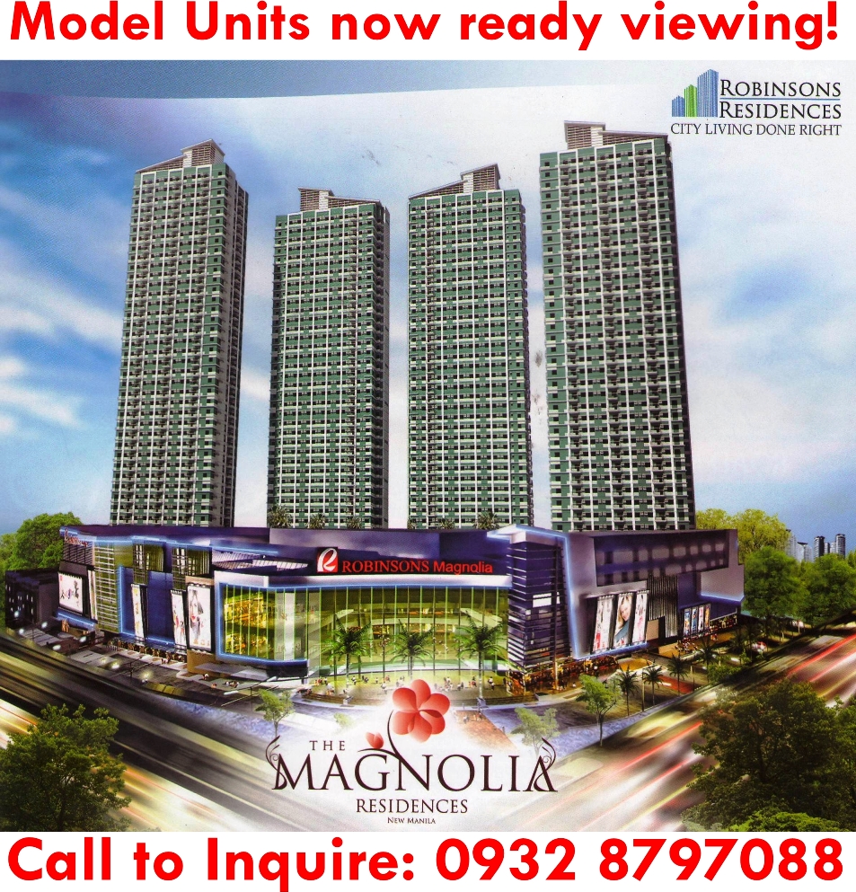Robinsons Land Corporation Two Bedroom Condo in Magnolia Residences