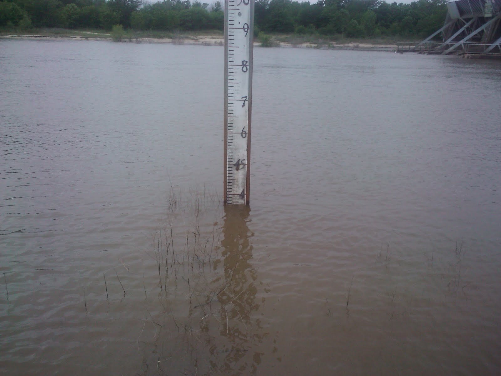 we saw that... water levels along highway 28 east, diversion canal