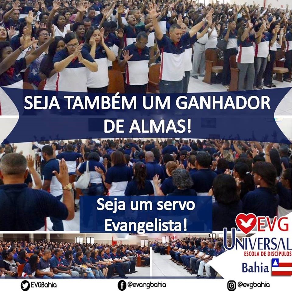 Venha para o Grupo EVG Bahia e se torne um evangelista.