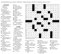 Crossword solve ow times york enlarge The New York Times Crossword in Gothic: April 2013