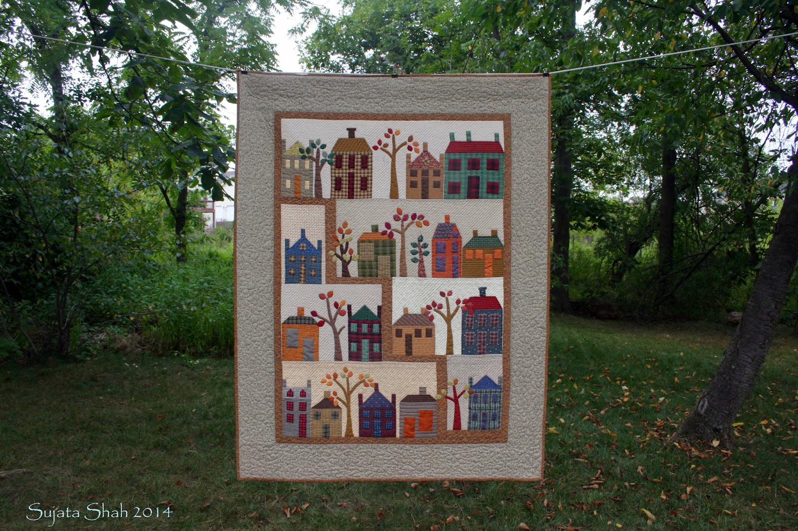 The Root Connection Quilt on a Clothesline First entry in a show and