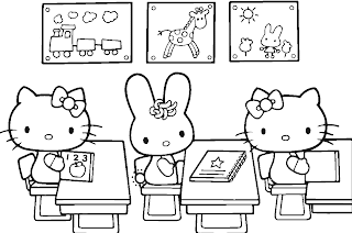 Hello Kitty Coloring Pages