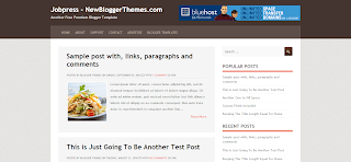 Jobpress Blogger Template Is a Premium Wordpress To Blogger Converted Blogger Template