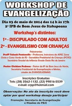 WORKSHOP DE EVANGELIZAÇÃO