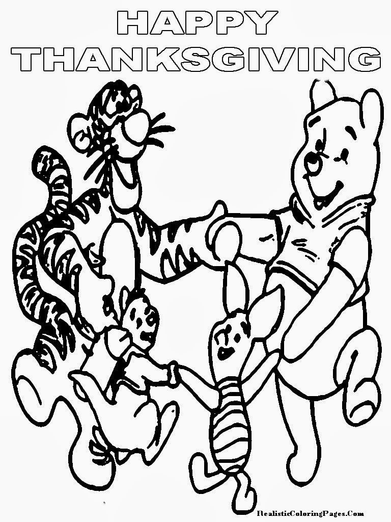 Happy Thanksgiving Coloring Pages | Realistic Coloring Pages