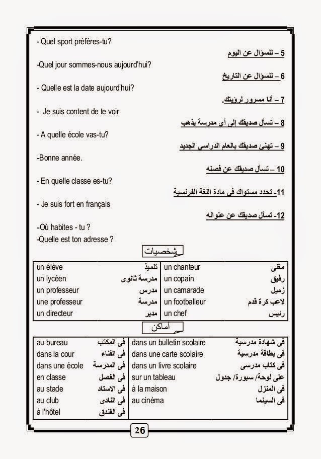 قواعد و أساسيات نطق الفرنسية لطلاب اللغات والحكومى مشروح عربى