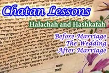 Chatan Lessons - From Before Marriage Until After