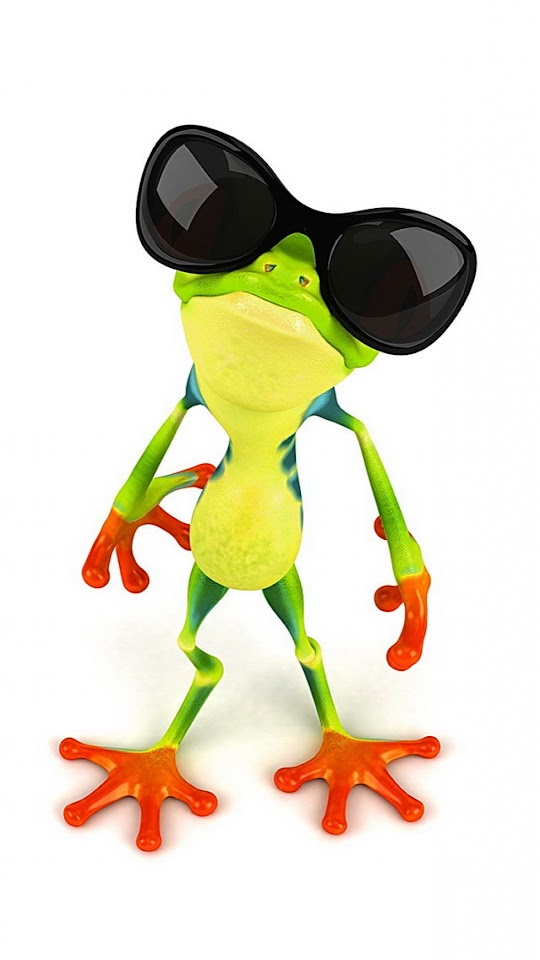   Funny Frog with Sunglasses   Android Best Wallpaper