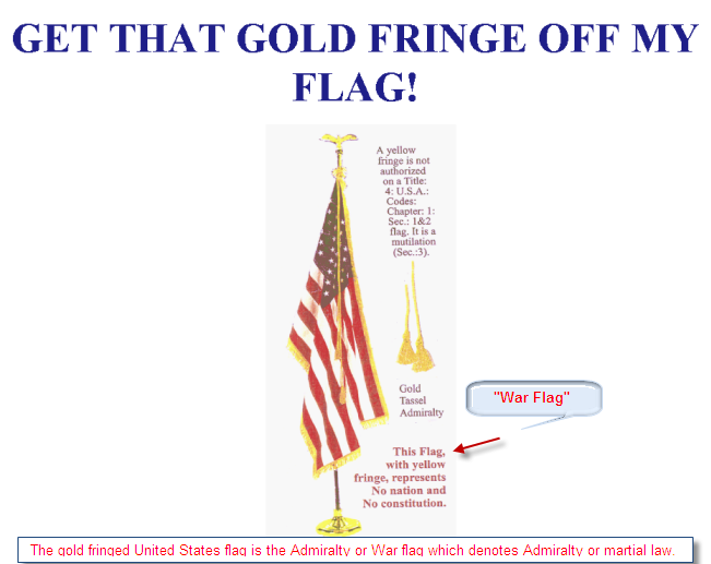 Fight CPS With Number's GOLD FRINGED FLAGS...