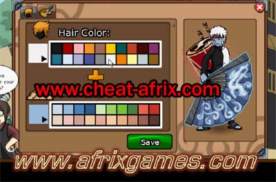 Cheat Hair Style Free Usher Ninja Saga New