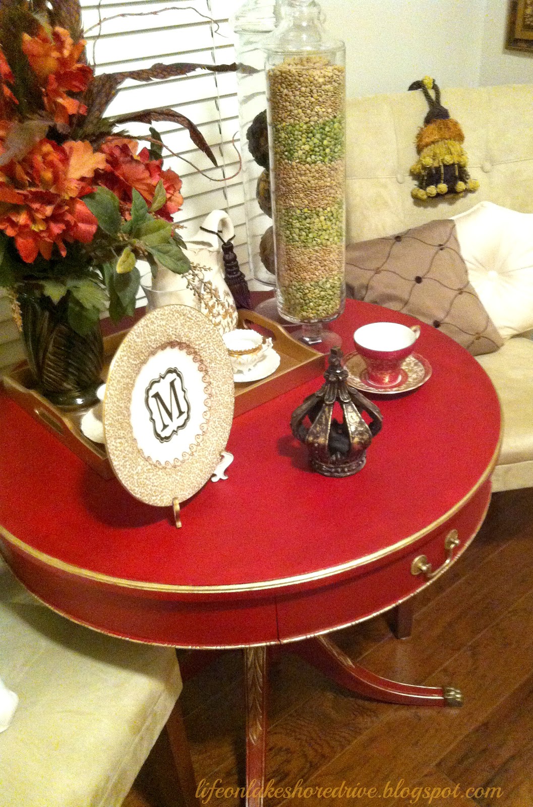 ASCP Emperor's Red Table Makeover Life on Lakeshore Drive
