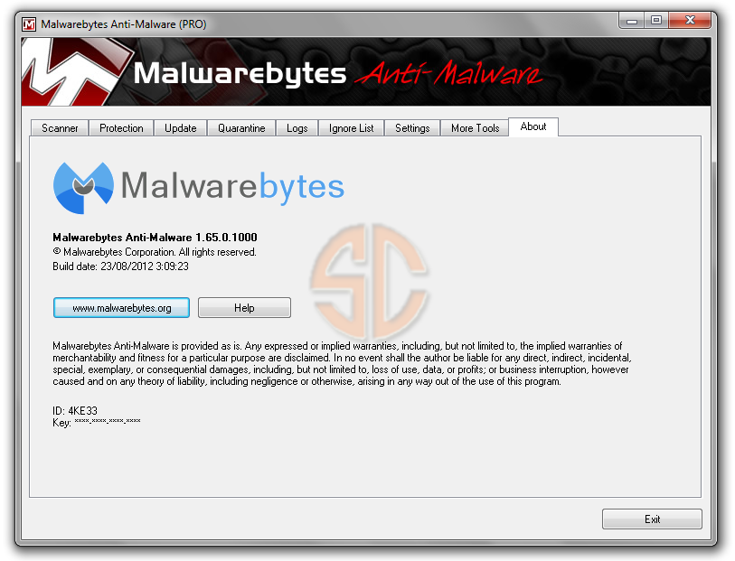 Malwarebytes Anti-Malware Pro 1.65.0.1000 Full Version