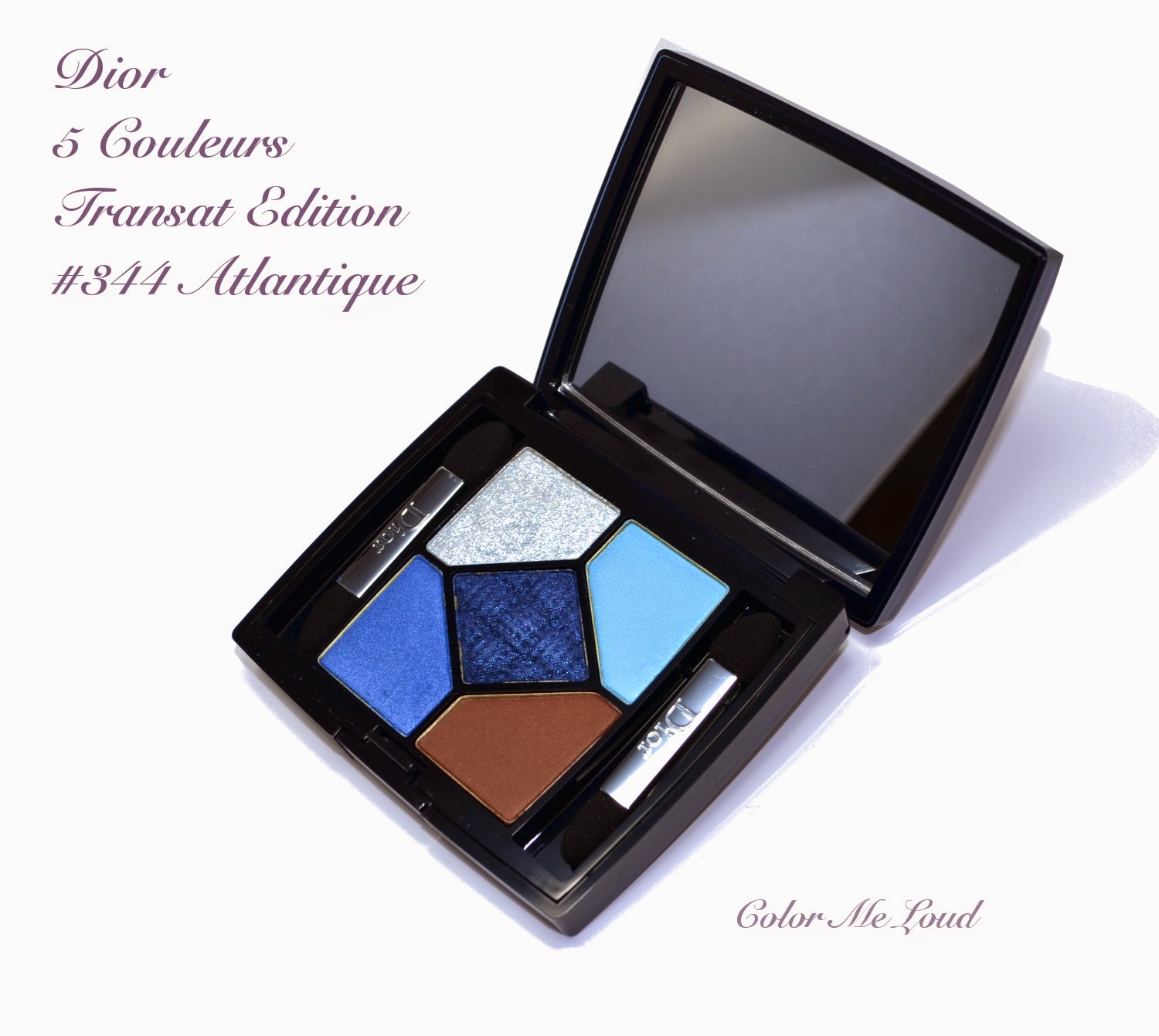 Dior 5 Couleurs Transat Edition #344 Atlantique for Transat Summer 2014 Collection, Review, Swatches & FOTD