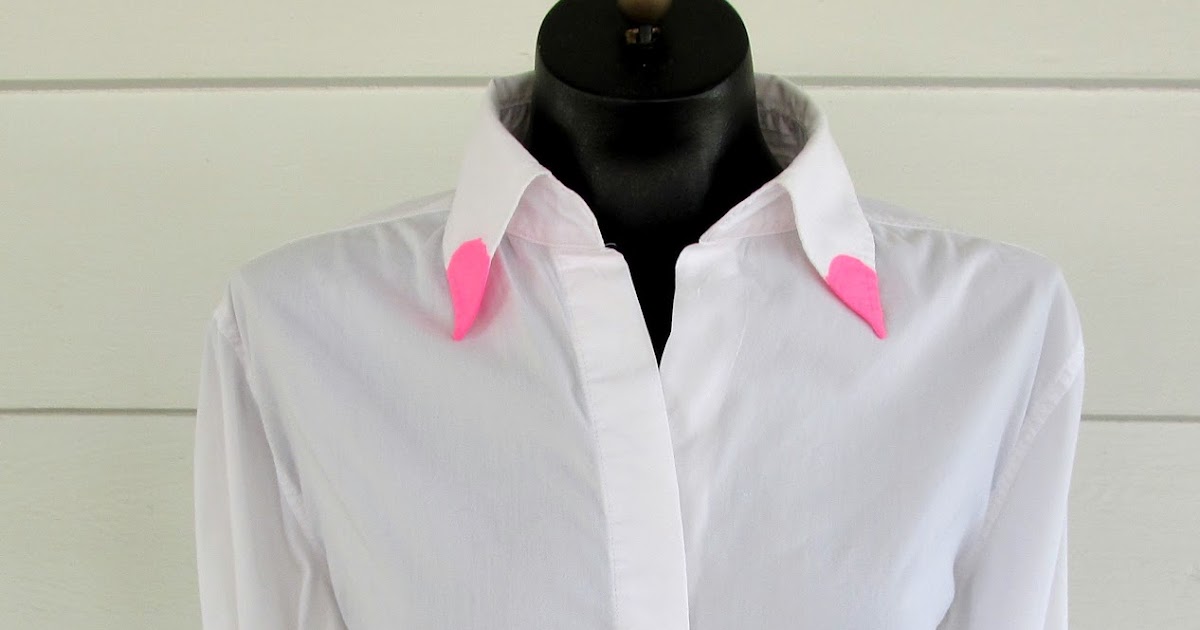WobiSobi Neon Pink, Collar Tips; DIY