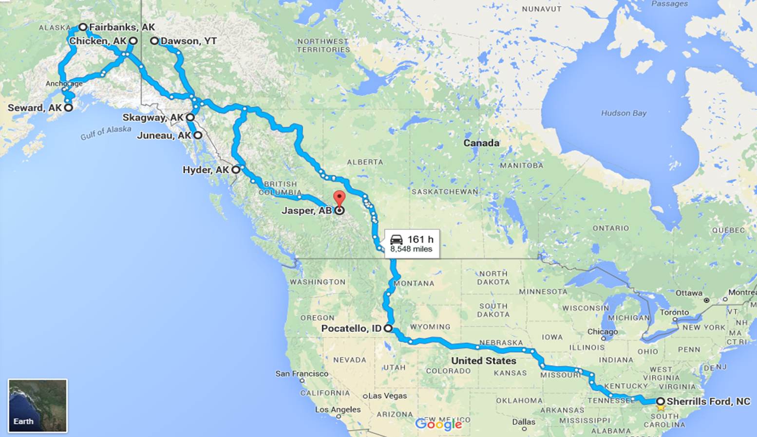 The Route to Alaska