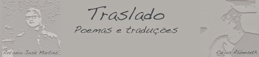 Traslado. Poemas y Traducciones