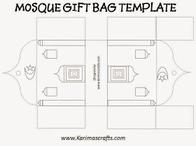 mosque gift bag template ramadan crafts islam muslim