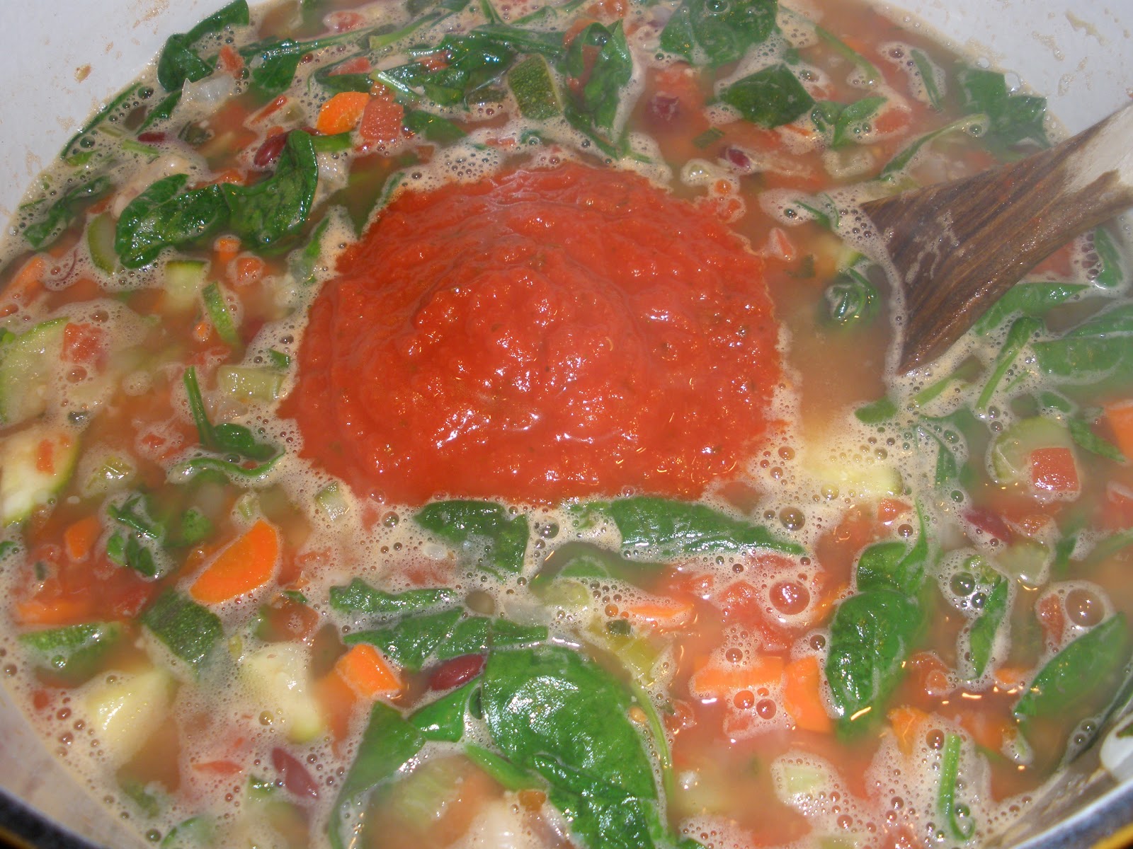 MishMosh and Good Nosh Tuscan Vegetable Bean Soup