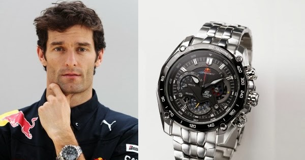 relogio edifice red bull original