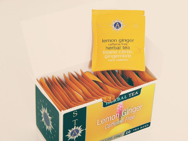 Stash Tea Company, Premium Lemon Ginger Herbal Tea Caffeine Free