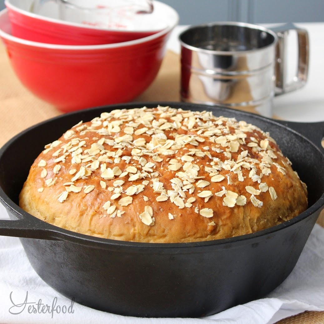 Yesterfood Rustic Oatmeal Casserole Bread