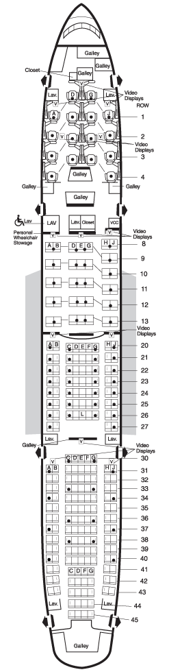 American Airlines 777 Business Class Seating Chart