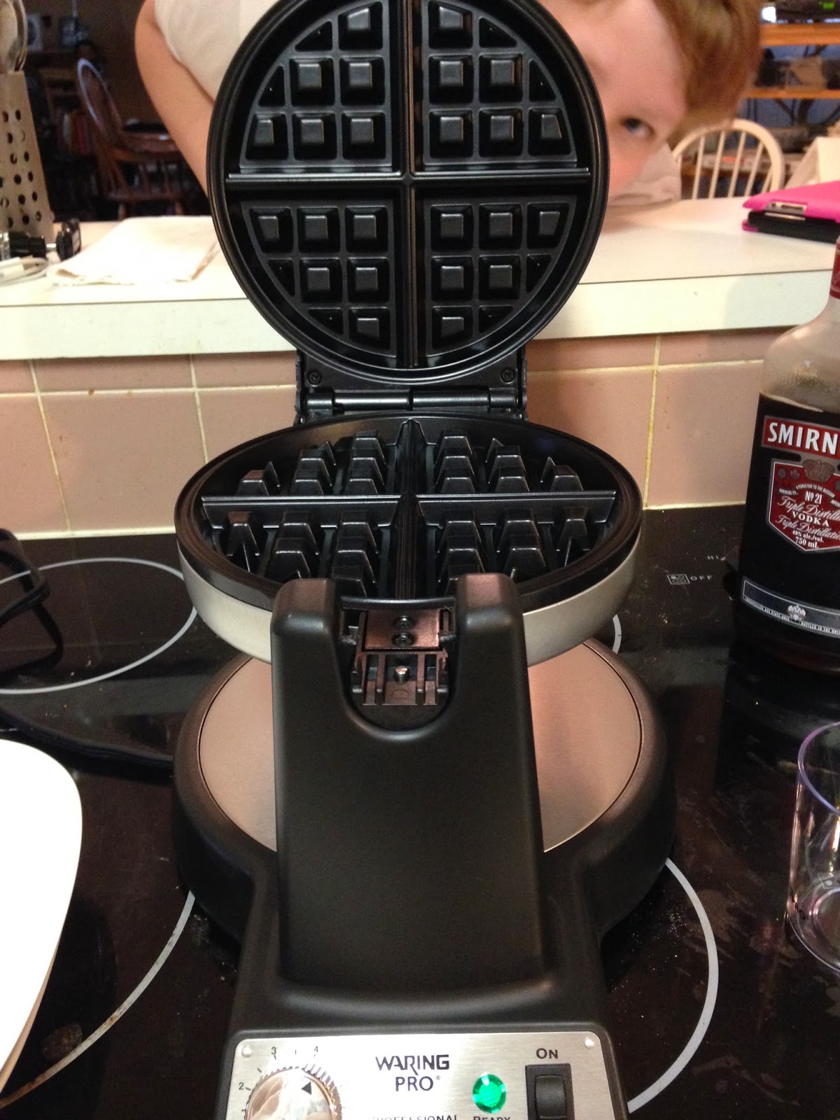 Tracy Cooks in Austin Waffles, Belgian Waffles in my Waring Pro
