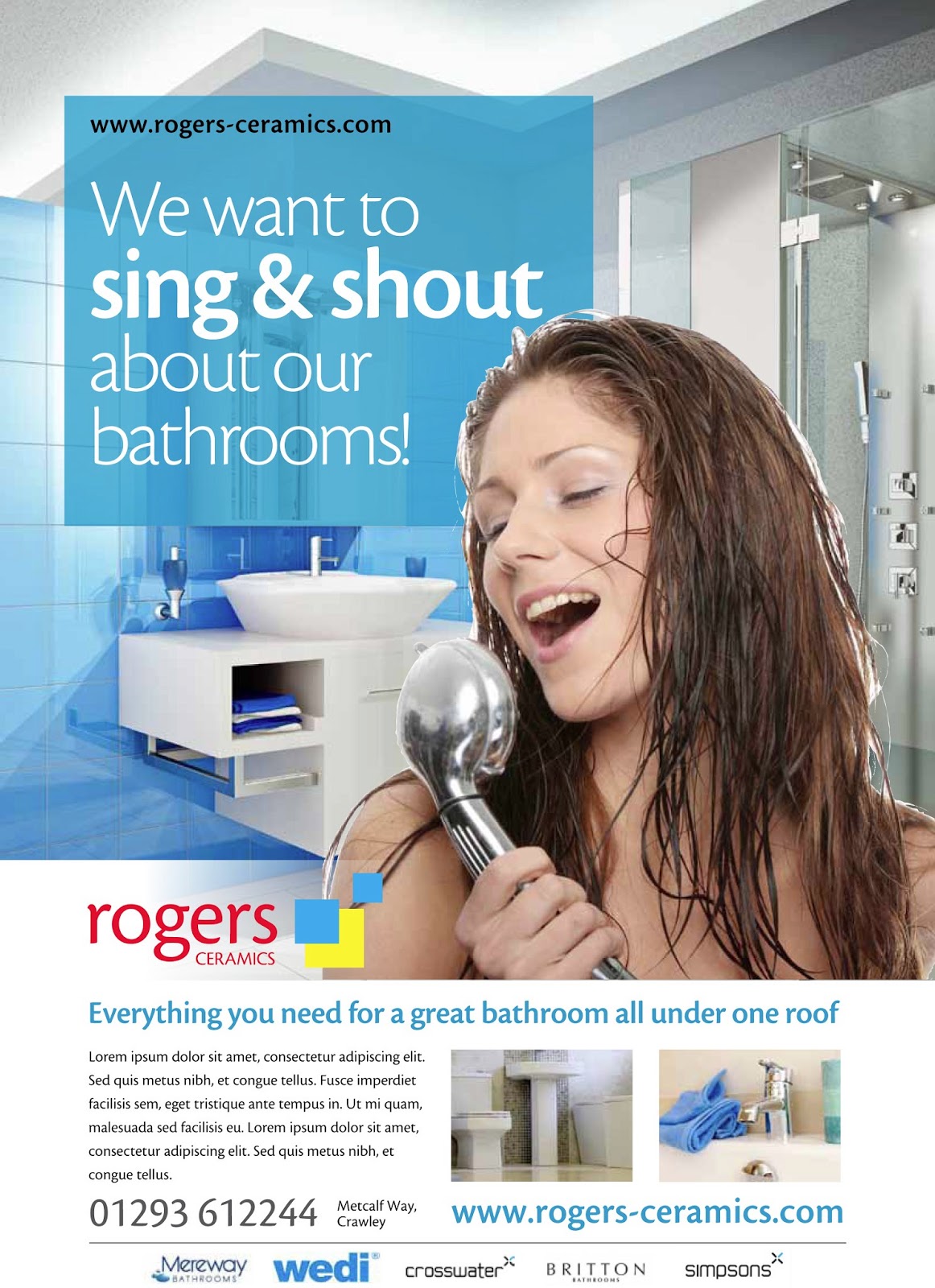Kelvin Hughes Design and Art Direction: Rogers Ceramics - Bathroom