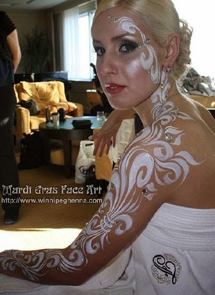 Sexy Body Painting for Wedding Brides   Wedding Body Painting