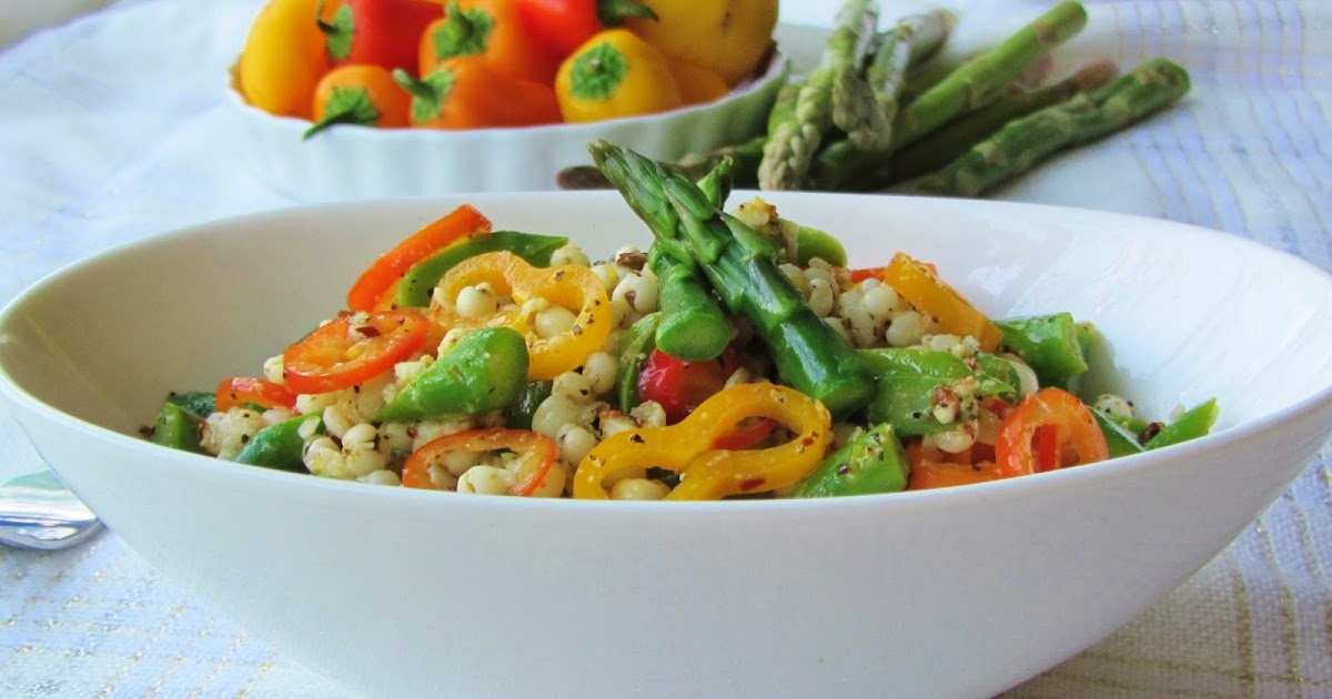 Let's eat......simple! BarleyAsparagusSweet Pepper Salad