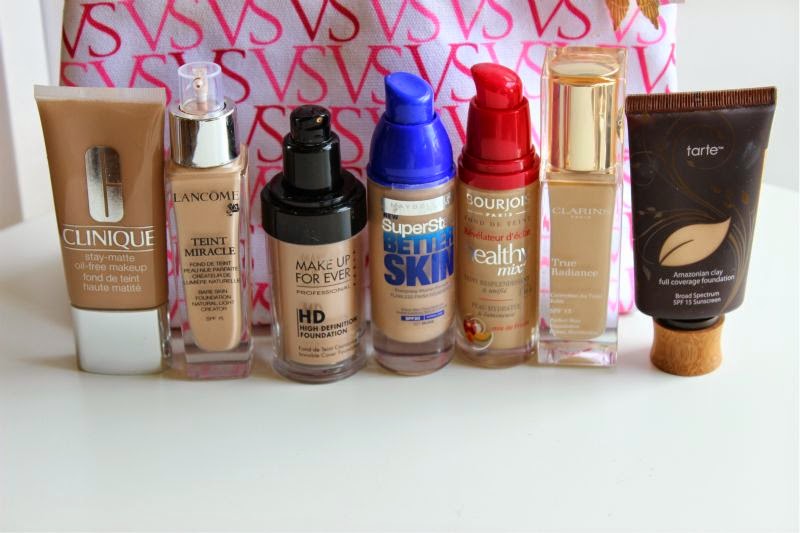 My Oily to Combination Skin Foundation Hit List