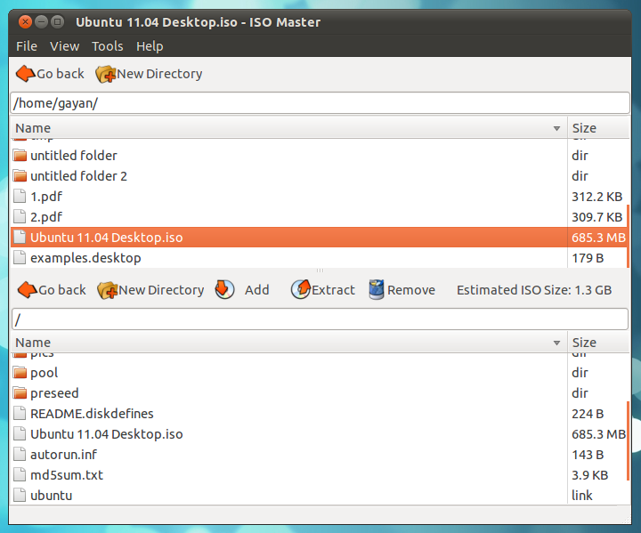 How to Edit the Contents of an ISO Disk Image in Ubuntu?